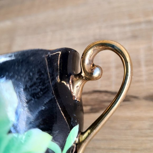 Vintage porcelain tea cup with saucer. Made in occupied Japan. - Picture 11 of 11